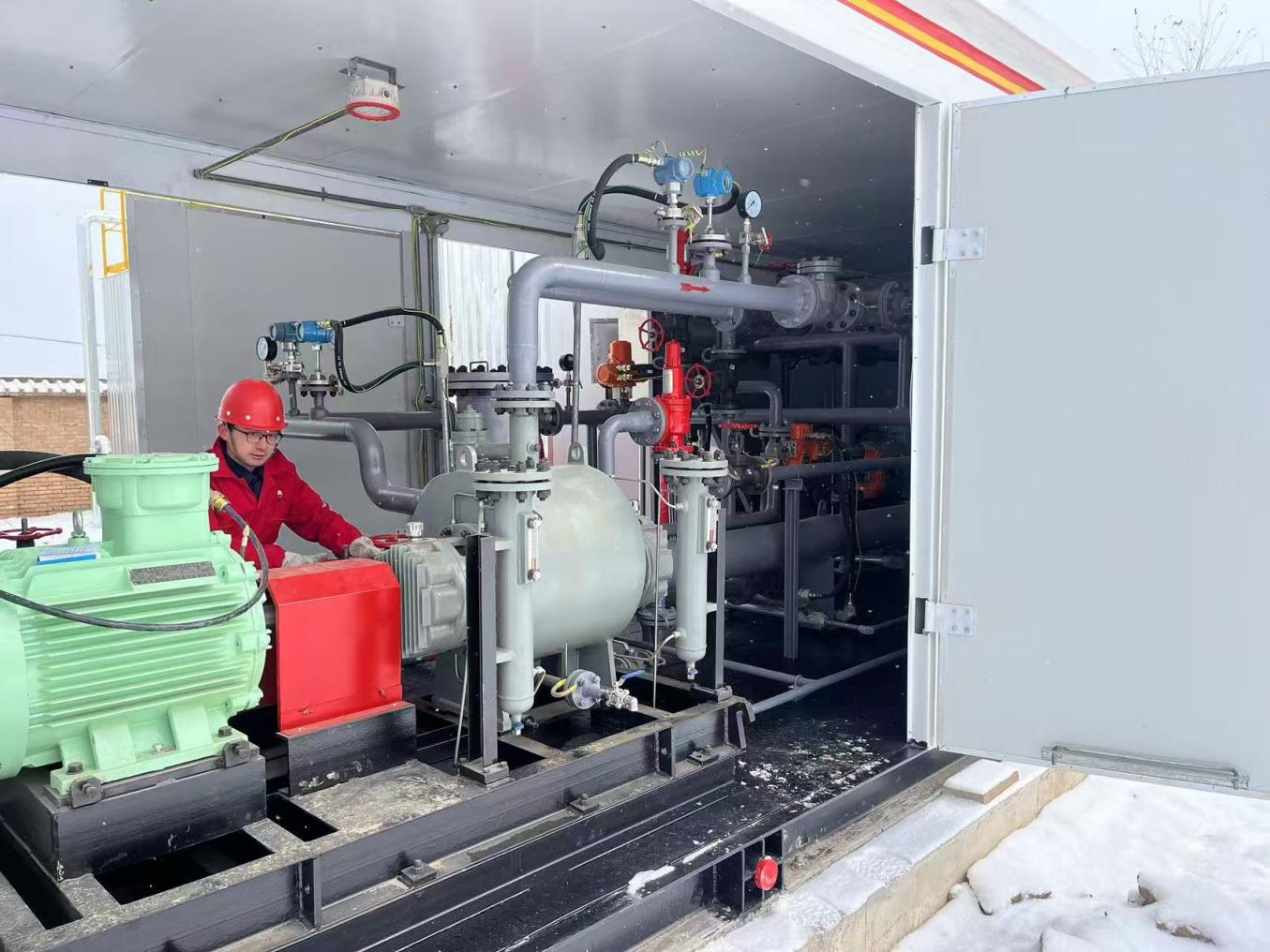 Twin-Screw Multiphase Pump Skid Series