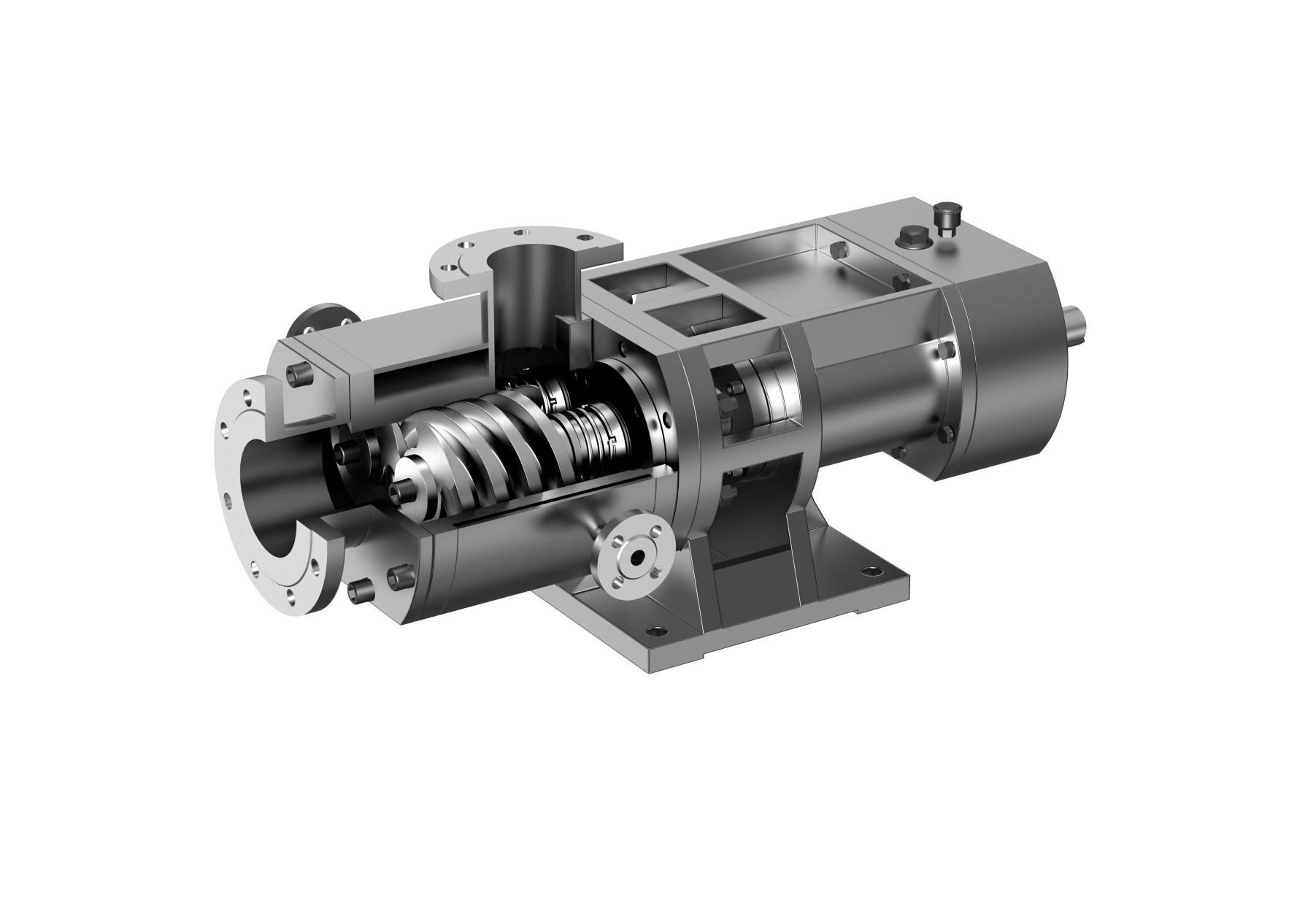 Single suction twin screw pump - W2Ga/b serials